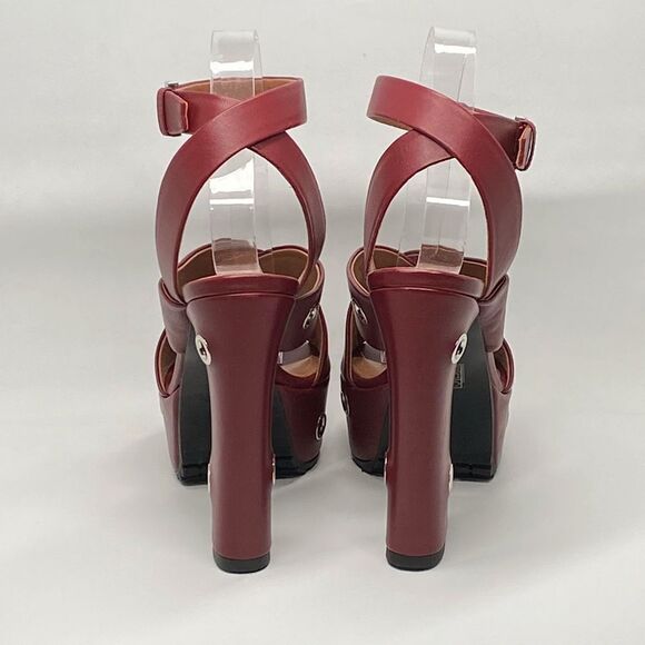 Alaia Eyelets Leather Platform Sandals size 37.5 - Picture 7 of 16